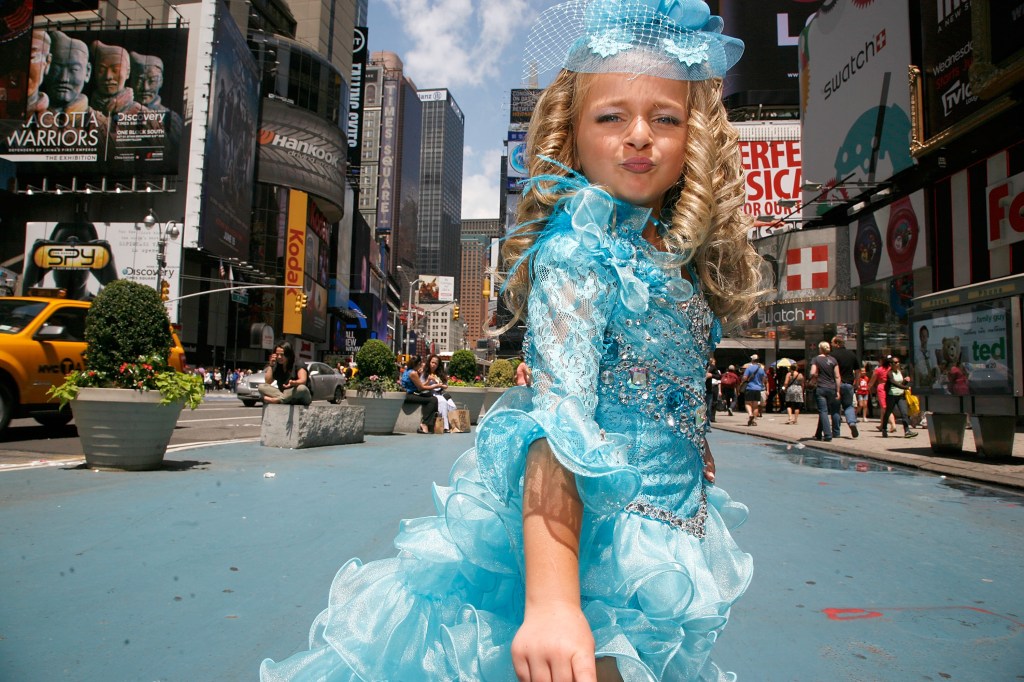 Isabella Barrett visits Times Square on June 14, 2012.