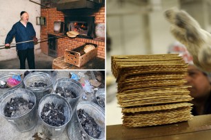 Traditional matzah oven