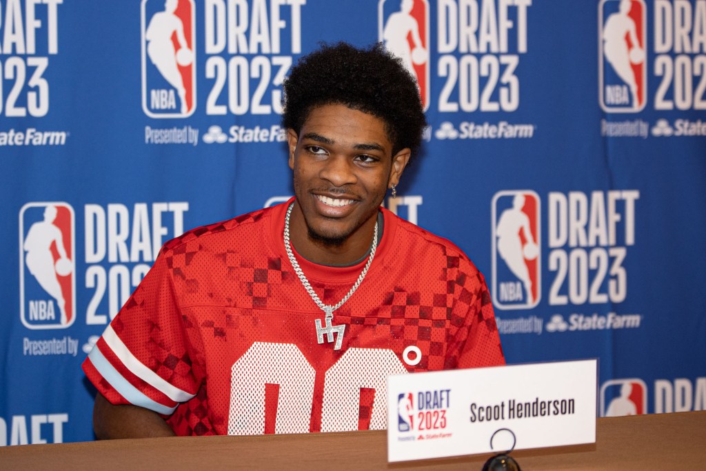 Scoot Henderson could be the second or third pick in this year's NBA draft.