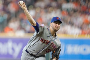 Tylor Megill was taken out of the game in the third inning after allowing five runs, four earned, in the Mets' 10-8 loss to the Astros on June 21.