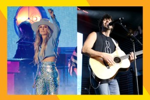 Lainey Wilson (L) and Morgan Evans will headline at the 2023 CMA Music Festival.