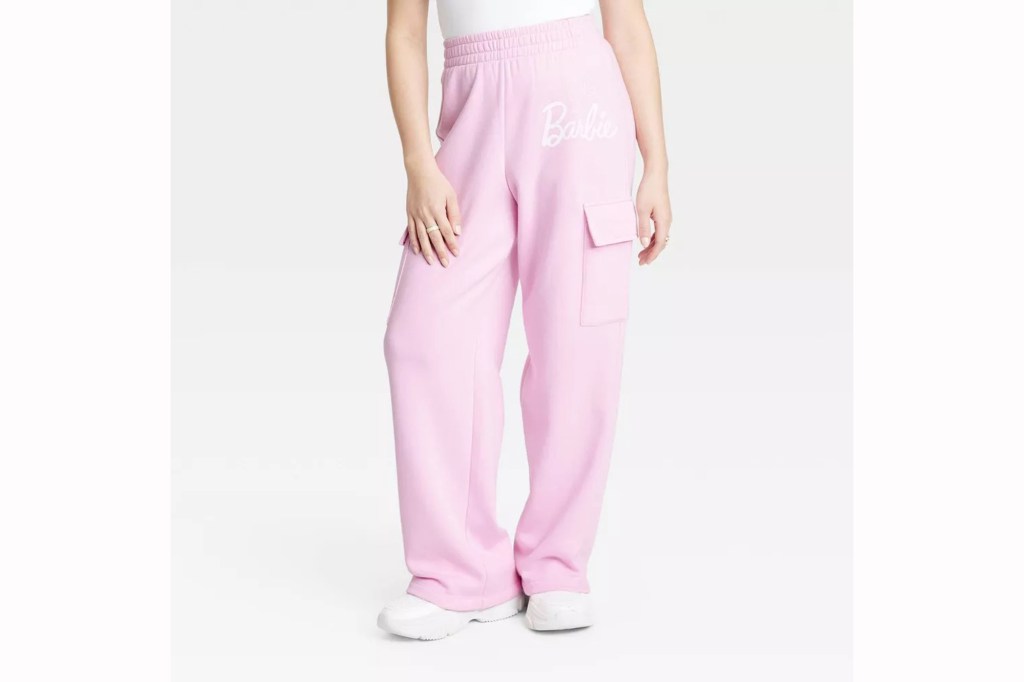 Target Women's Barbie Cargo Graphic Relaxed Lounge Pants