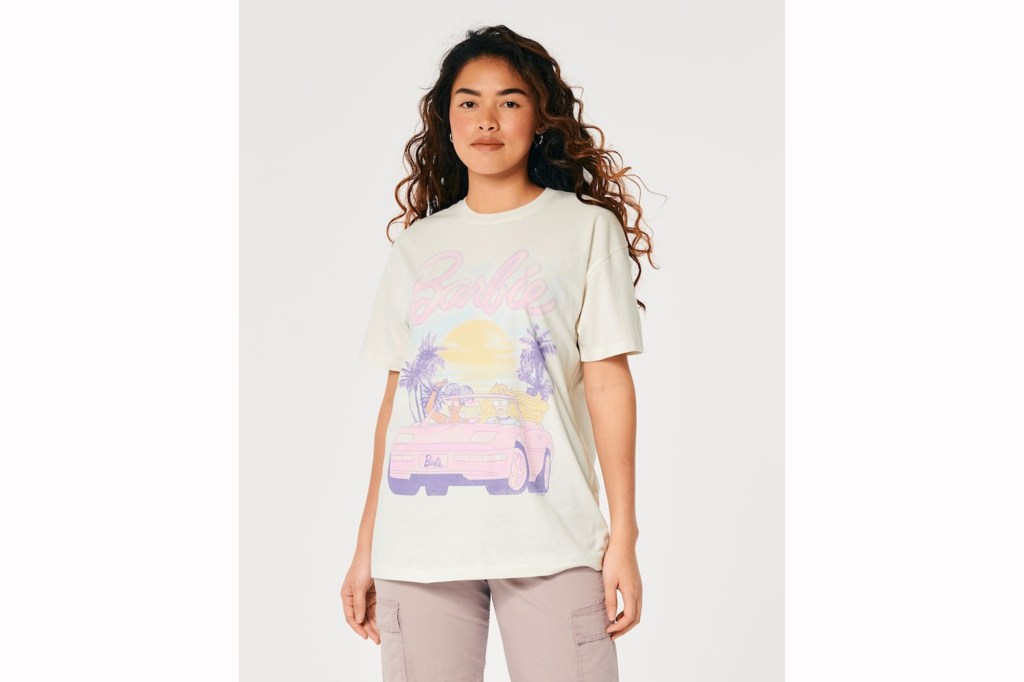 Hollister Oversized Barbie Graphic T-Shirt