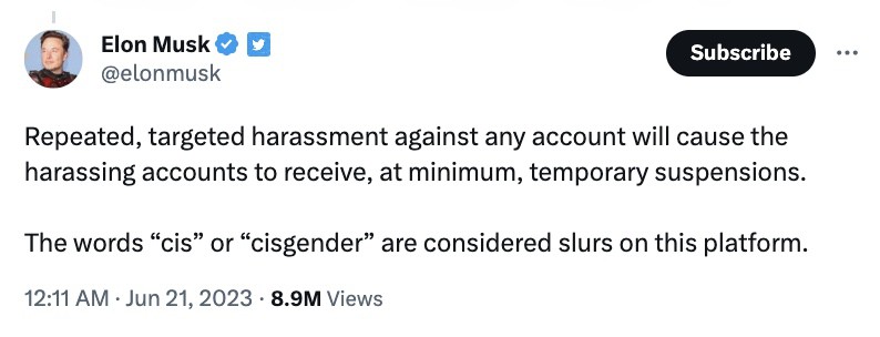Twitter's hateful conduct policy does not list the terms considered slurs, but condemns using words that "reinforce negative or harmful stereotypes."