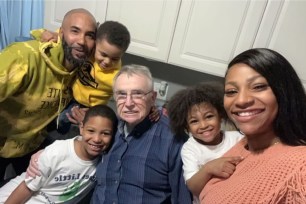 A Rhode Island family took in a senior whose wife recently died to be their "honorary grandpa."
