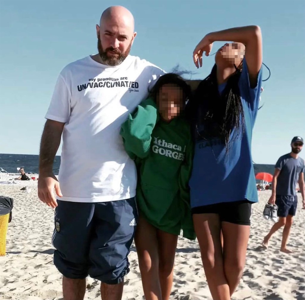 Rinaldi with two of his children.