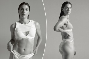 Soccer superstar Alex Morgan modeled underwear and denim as one of the new faces of Calvin Klein's "Calvins or Nothing" campaign, which released on Tuesday. 