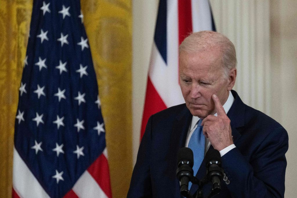 President Biden called an FBI complaint that he accepted a $5 million bribe from a Ukrainian energy company “a bunch of malarkey.”