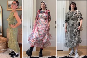 Women in dresses with chunky shoes on TikTok