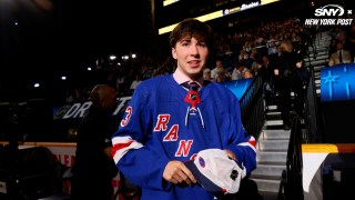 Pearl River native Drew Fortescue reacts to being drafted by the Rangers