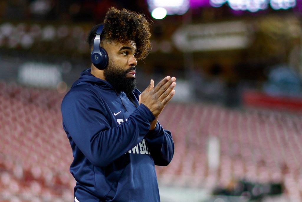 The Patriots are remaining quiet about Ezekiel Elliott's visit but reportedly the time spent together went well.