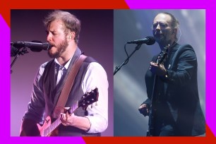 Bon Iver (L) and The Smile's Thom Yorke are headlining at the 2023 Pitchfork Music Festival.