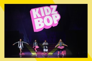 The Kidz Bop kids perform onstage.