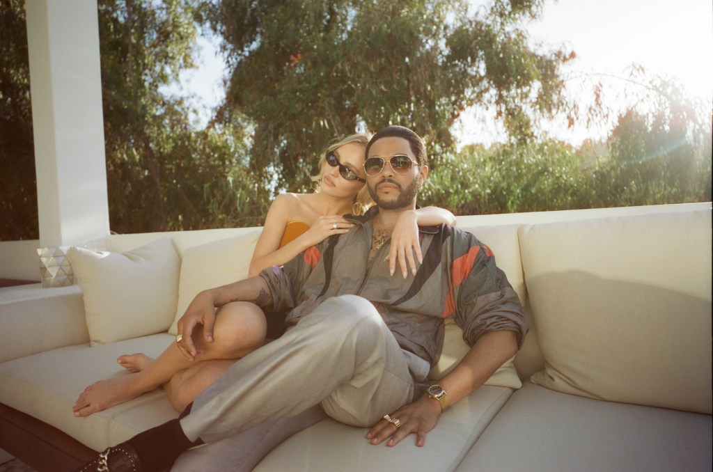 Lily-Rose Depp (Jocelyn) and Abel "The Weeknd" Tesfaye (Tedros) on set of HBO's "The Idol."