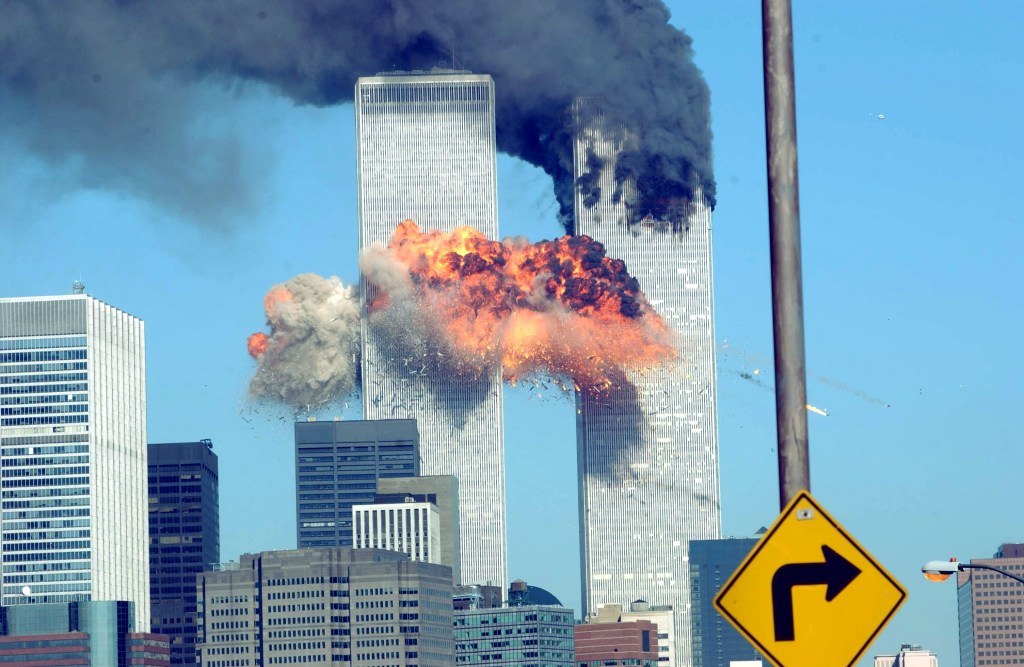 The World Trade Center was hit by two planes on September 11, 2001, in New York City. 
