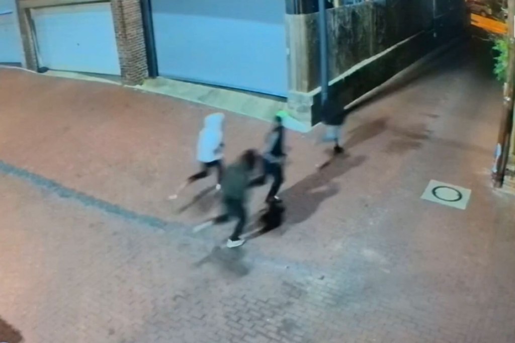 Security camer footage of shooting