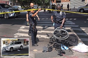 A 68-year-old woman died after she was run over in Brooklyn Sunday afternoon, police said.