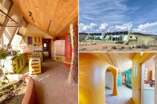 Off-the-grid earthship home in New Mexico has hit the market for $359,000. 