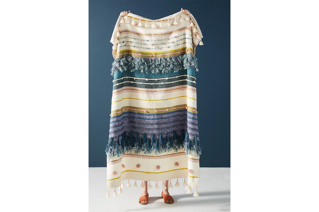 Anthropologie All Roads Yucca Throw Blanket