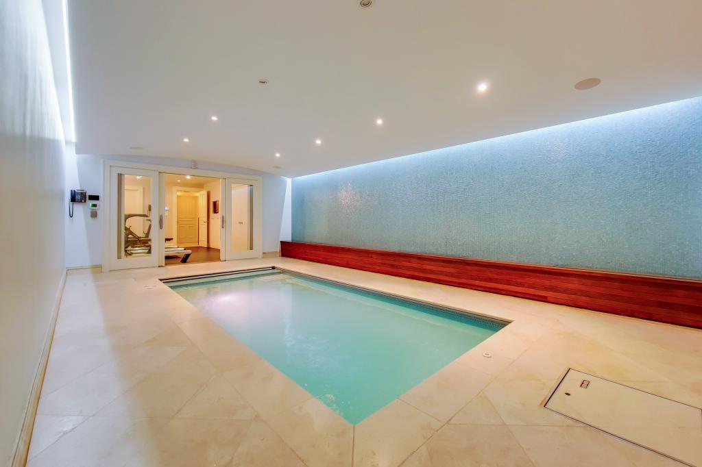 A view of the pool at 45 W. 95th St., listed for $10 million.