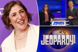 Multiple photos of Mayim Bialik.