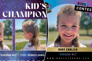 The Pennsylvania 6-year-old named 2023 kids mullet champion.