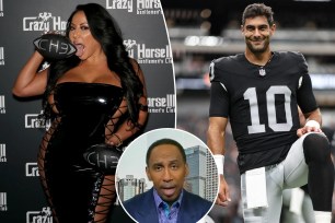 ESPN personality Stephen A. Smith trolled Raiders quarterback Jimmy Garoppolo about his alleged past with porn stars during a recent installment of "First Take." 