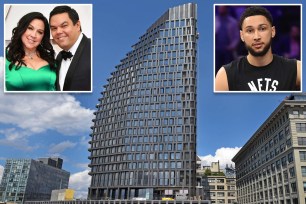 Ben Simmons, along with Oscar winners Kristen Anderson-Lopez and Robert Lopez, are new owners of massive homes inside Dumbo's Olympia building.