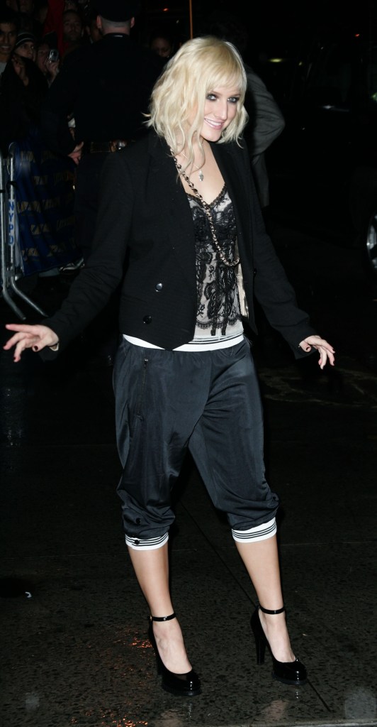 Ashlee Simpson can be seen wearing a variation of jorts in 2005.
