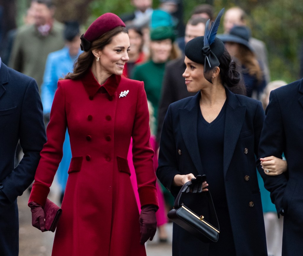 Photo of Kate Middleton and Meghan Markle. 