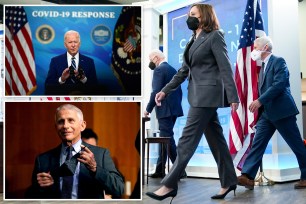 President Biden liked to joke during the height of the pandemic that controversial ex-COVID czar Anthony Fauci could replace Kamala Harris as his No. 2, a bombshell new book says.