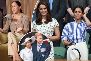 Photo of Meghan Markle and Kate Middleton.