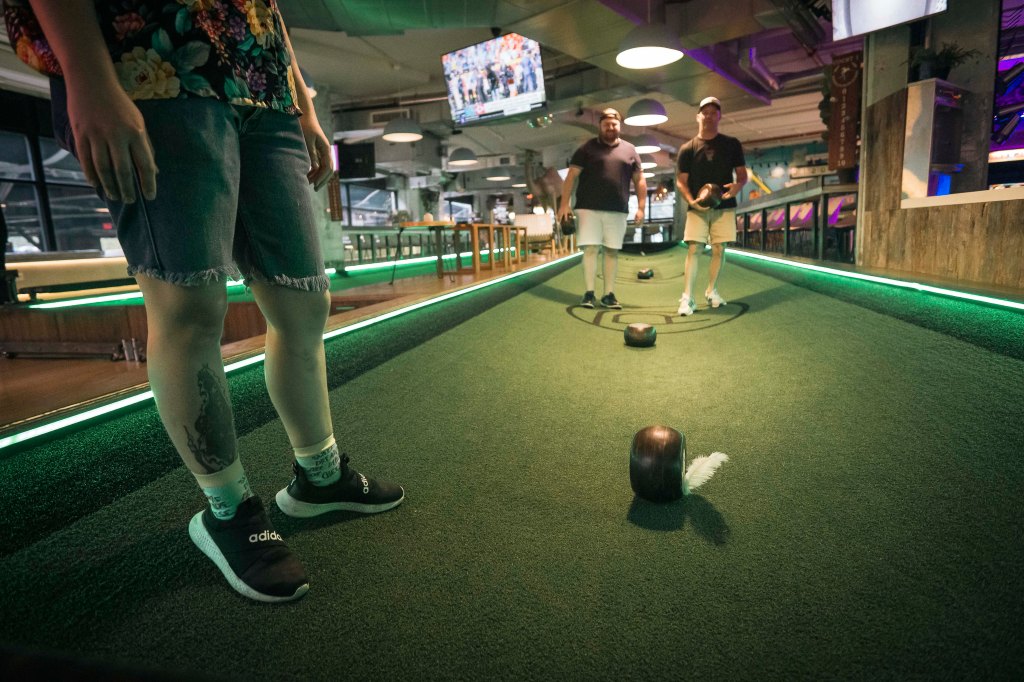 Feather bowling at The Randolph was inspired by the game's cult popularity in the Midwest.