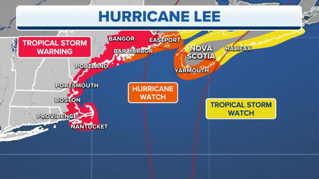 For coastal areas from Massachusetts to Maine, there is an increased risk of experiencing tropical-storm-force winds of 39 mph or greater.