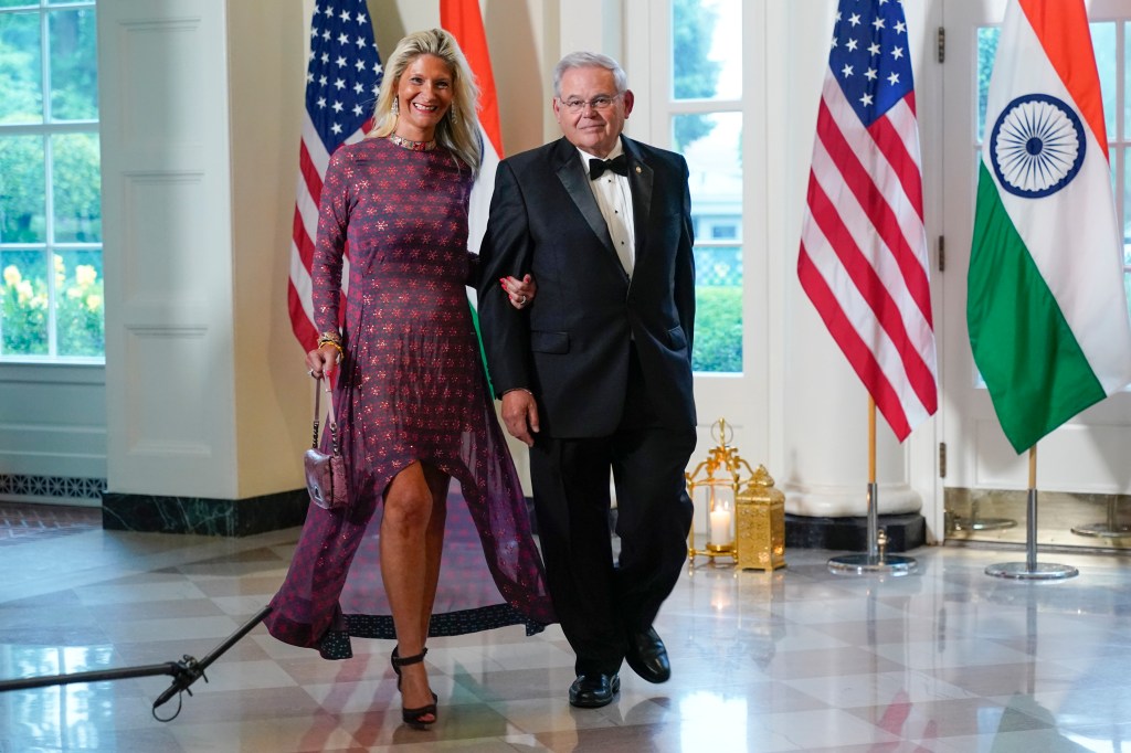  Sen. Bob Menendez, D-N.J., and his wife Nadine Menendez.