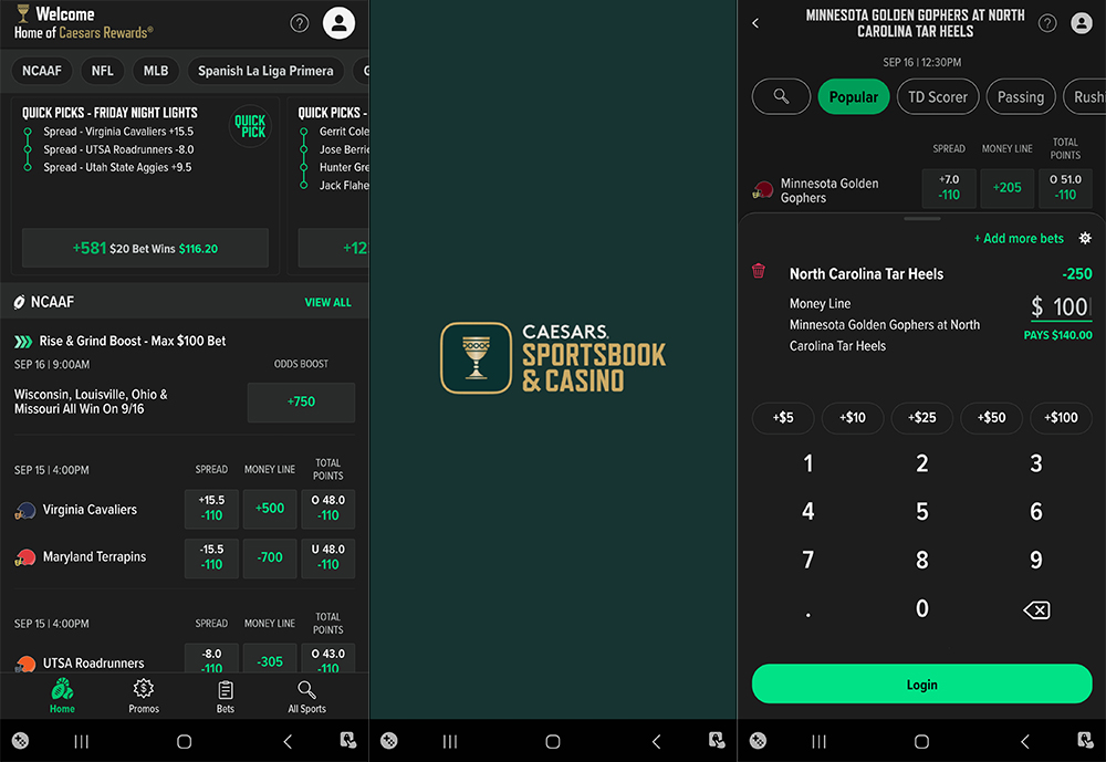 Caesars Sportsbook NC Promo Code - App