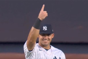 Jasson Dominguez made an "ET" reference at Yankee Stadium.