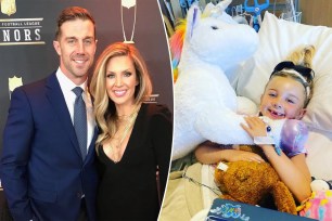 Former Pro Bowl quarterback Alex Smith said he felt helpless when his seven-year-old daughter, Sloane underwent an emergency craniotomy to remove a large brain tumor last May. 