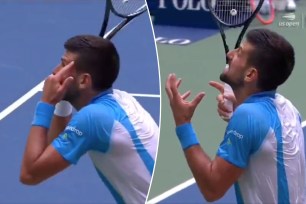 novak djokovic us open fan yell