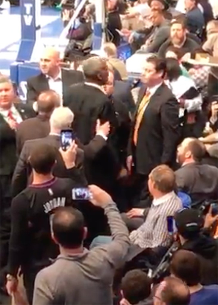 Former Knicks power forward Charles Oakley was ejected from Madison Square Garden during a Knicks-Clippers game on Feb. 8, 2017.