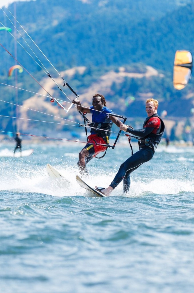 Felix Louis N'jai kite surfing