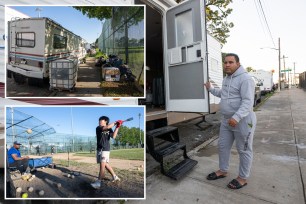 Gilberto Laguna, kids playing baseball and RVs