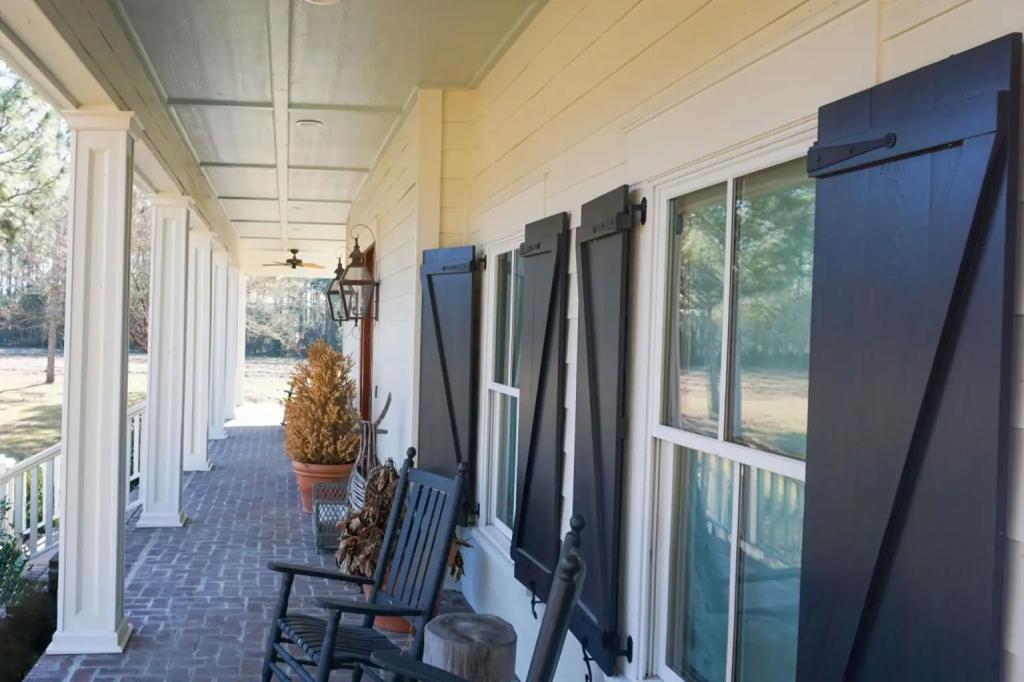 The home has front and rear porches.