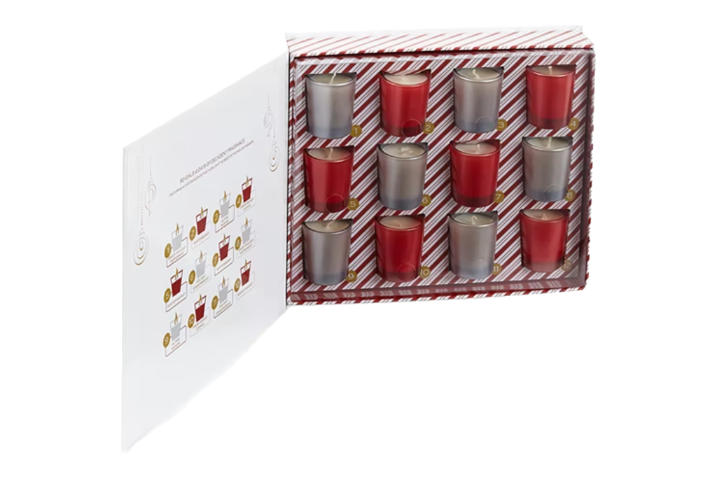 North Pole Trading Co. 12-Piece Jar Candle Advent Gift Set