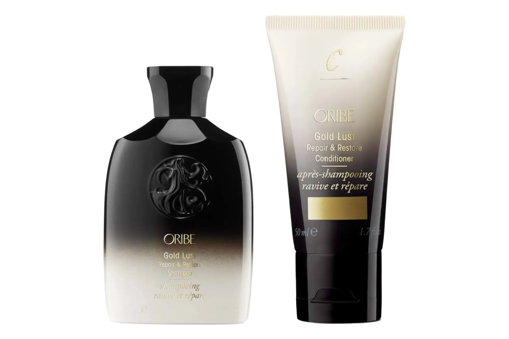 Oribe Gold Lust Repair and Restore Shampoo and Conditioner Travel Bundle