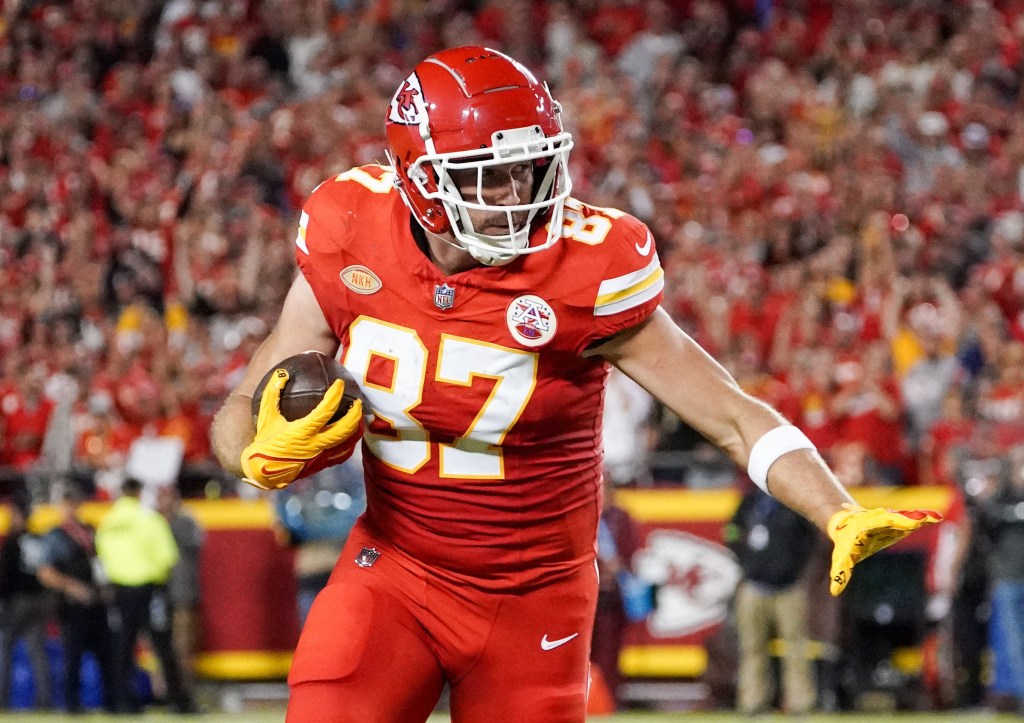 Travis Kelce had a big night in front of his rumored girlfriend Taylor Swift in the Chiefs' win over the Broncos.