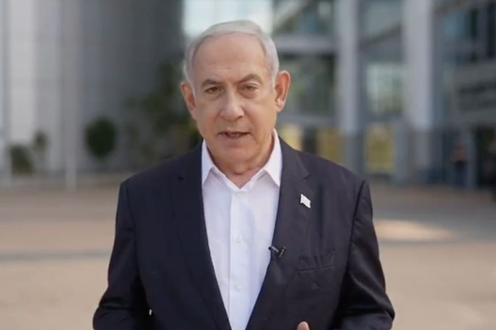 “We are at war,” Israeli Prime Minister Benjamin Netanyahu said in a televised address, declaring a mass mobilization of the country's army reserves. “Not an ‘operation,’ not a ‘round,’ but at war.”