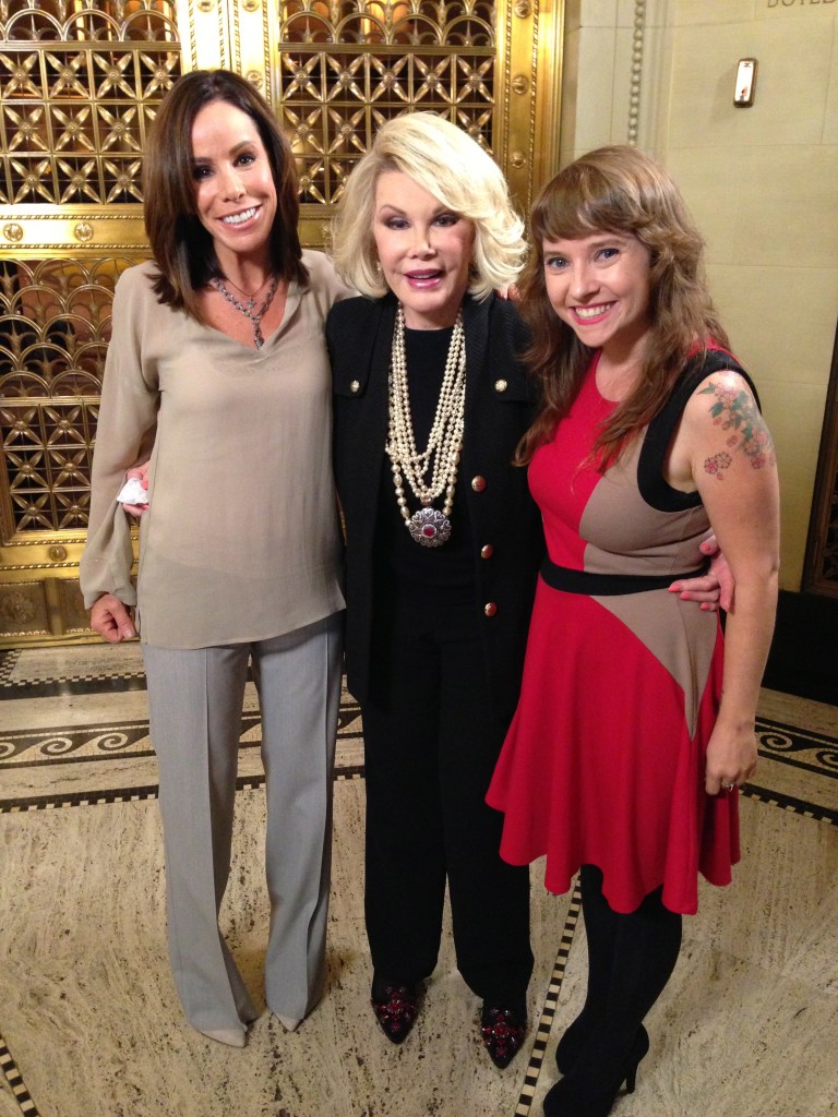 Lefae, pictured with Joan and Melissa Rivers, is a top New York psychic. 