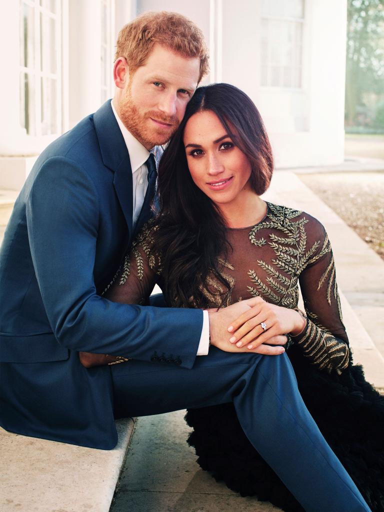 Prince Harry and Meghan Markle's engagement portrait. 