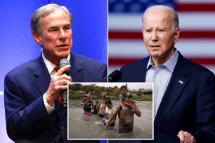 Greg Abbott, Joe Biden, migrants